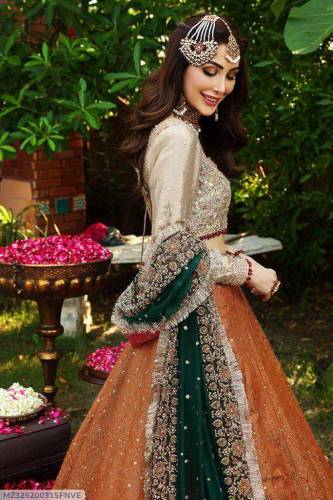 3 Pcs Women's Unstitched Embroidered Suit