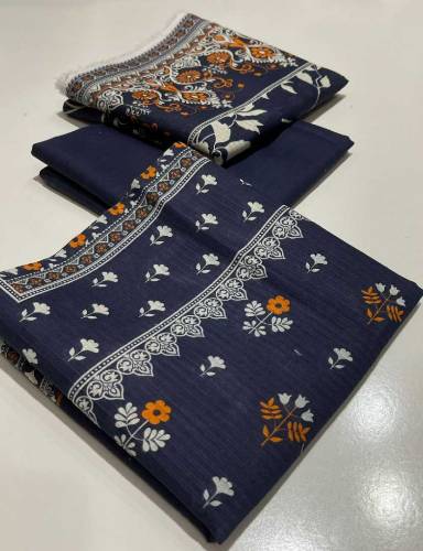 *Original Charcoal 3pc💯✨**2025 ALL NEW DESIGN 3PC DORIYA LAWN 