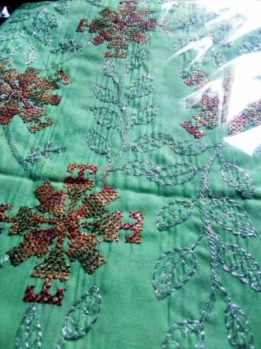 loan suit with embroidery