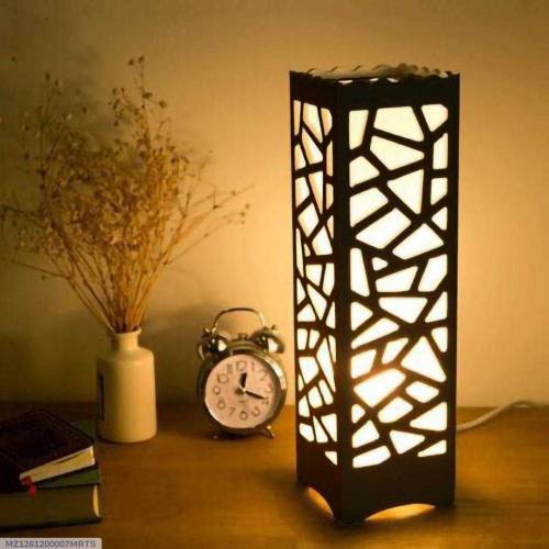 Wooden Side Table Lamp 