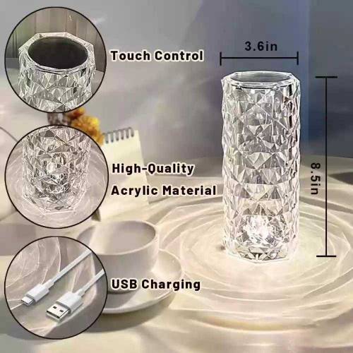 Rechargeable touch control table lamp