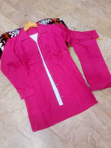 Wastern Tich Button Shirt with inner Shirt and Flapper - 3 Pic