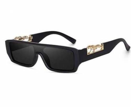Jaguar decorated arms rectangle sunglasses 