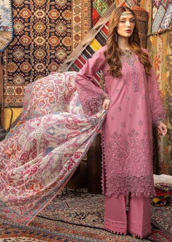 Presenting Adan Libas  Lawn Collection 2024Suit Details:- ▪️Fully Heavy