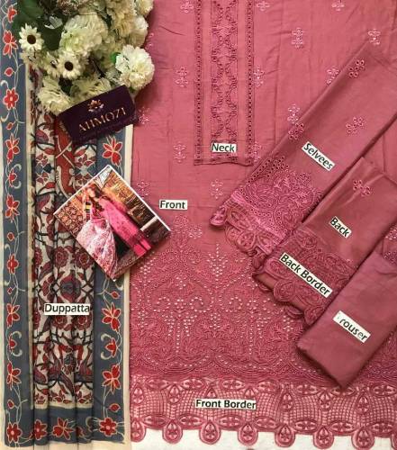 Presenting Adan Libas  Lawn Collection 2024Suit Details:- ▪️Fully Heavy