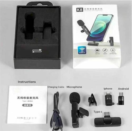 K8 wireless 3 in 1 noise Reduction Microphone 
