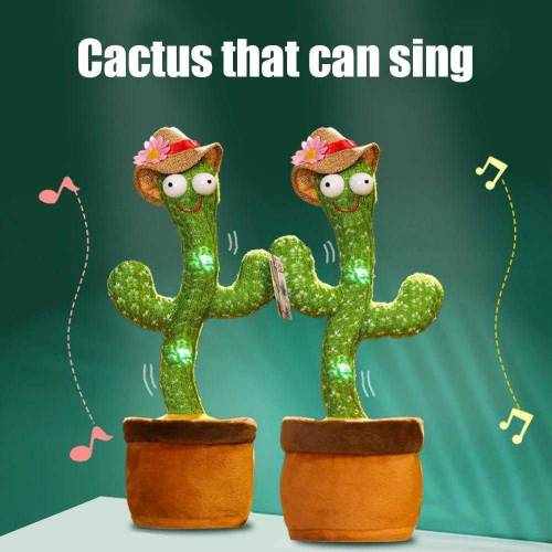 Dancing cactus plush toy