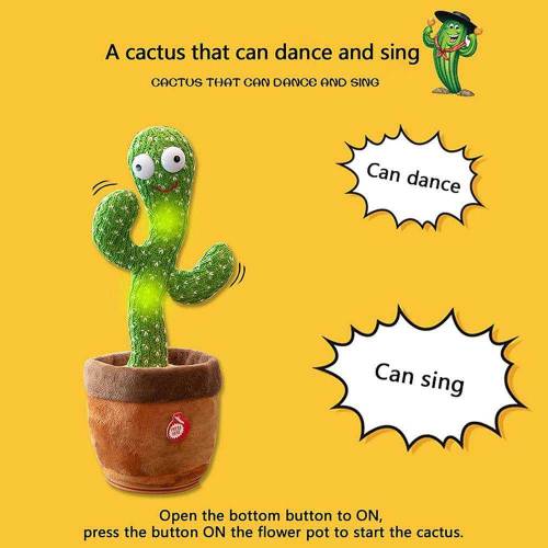 Dancing cactus plush toy