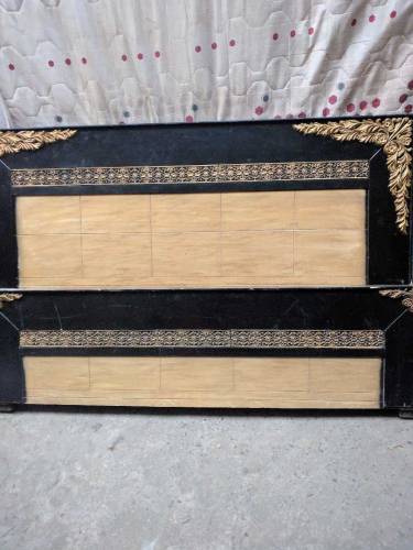 urgent sold double bed with mattress 
