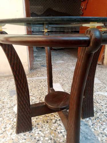 beautiful 3 table set original lakdi original glass beautiful table