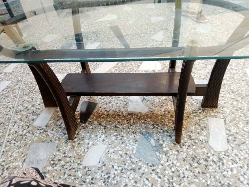 beautiful 3 table set original lakdi original glass beautiful table