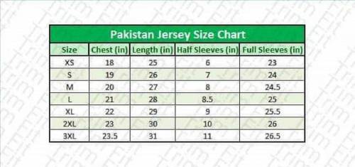 Pakistan Champion Trophy Shirt - 1 Pc in Green Colour