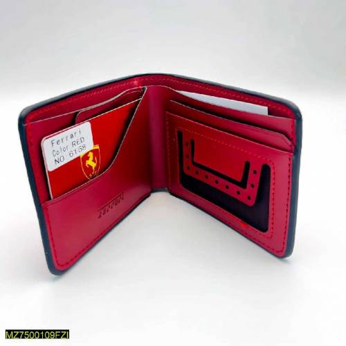men's leather plain bifold wallet 