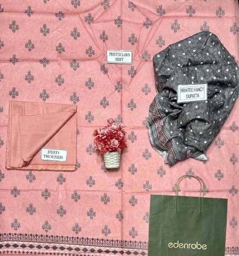 3 pcs woman's unstitched printed sute
