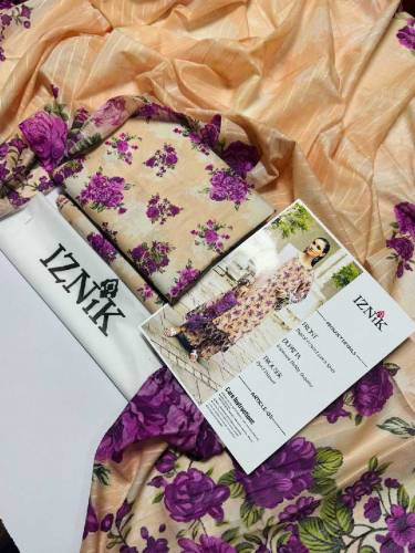 3pc unstitched lawn digital print suit 