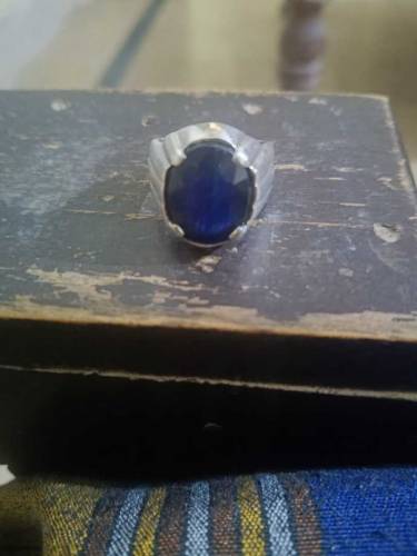 Original Blue Sapphire (Neelam) Ring For Sale 