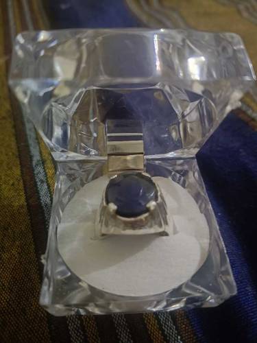 Original Blue Sapphire (Neelam) Ring For Sale 