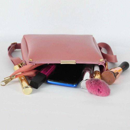Girl's Rexine Plain Hand Bag