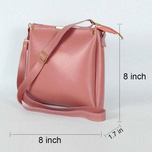 Girl's Rexine Plain Hand Bag