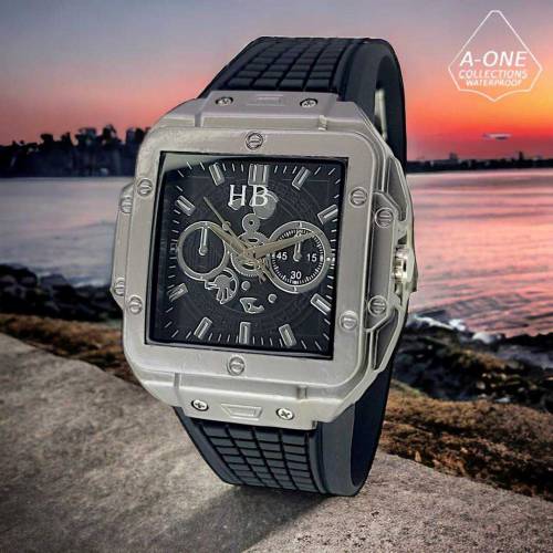 Men's Water Resistant Analogue Watch - 1 Pc Multicolor Silicone Strap
