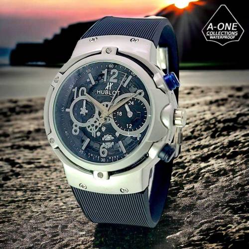 Men's Water Resistant Analogue Watch - 1 Pc Multicolor Silicone Strap
