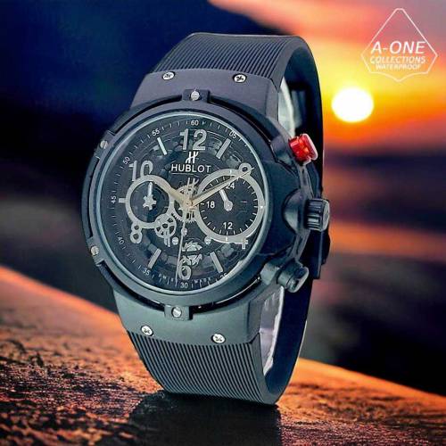 Men's Water Resistant Analogue Watch - 1 Pc Multicolor Silicone Strap
