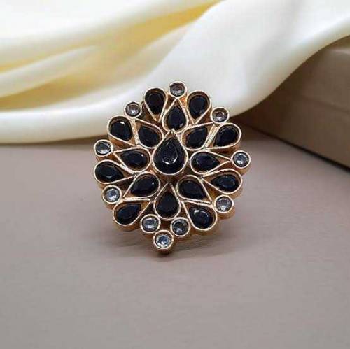 Farshi Kundan handmade Antique Gold Platted Ring