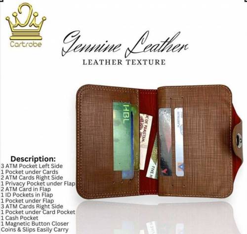 Pu Leather Wallet For Men's 