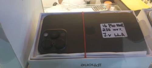 I phone 16 pro max black 256gb non pta j.v