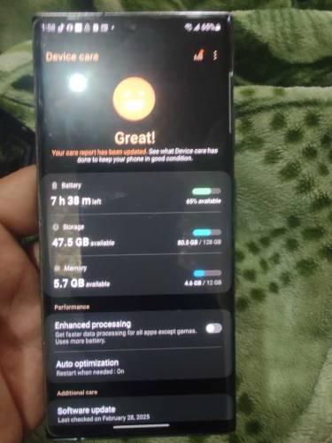 Samsung note 20 ultra 5g 12 120