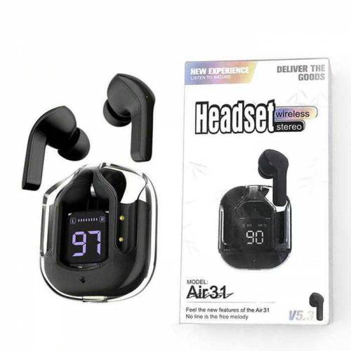  AIR 31 TWS Transparent Earbuds  