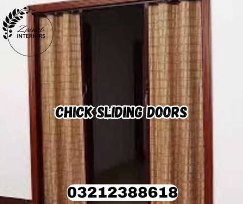 pvc and chick sliding door 