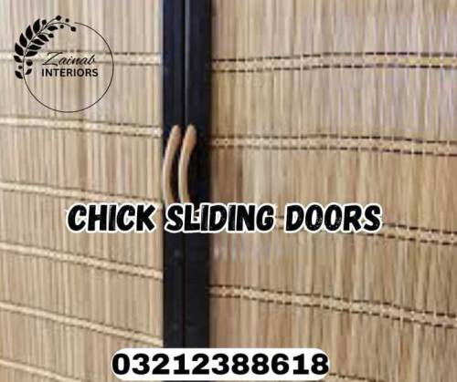 pvc and chick sliding door 