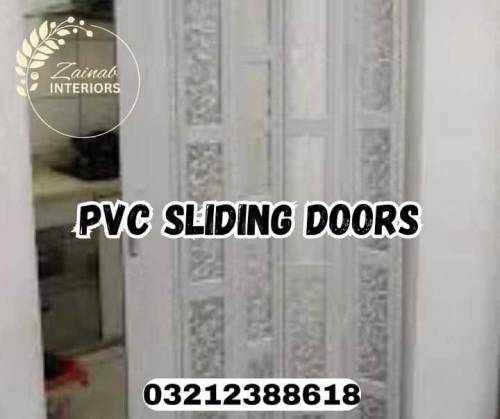 pvc and chick sliding door 