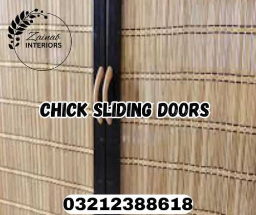pvc and chick sliding door 