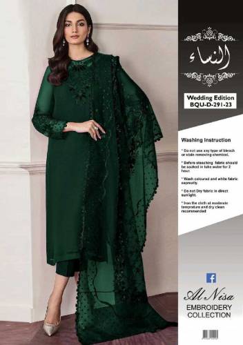 •  Fabric: Chiffon•  Pattern: Embroidered•  Shirt Front Pattern: Embro