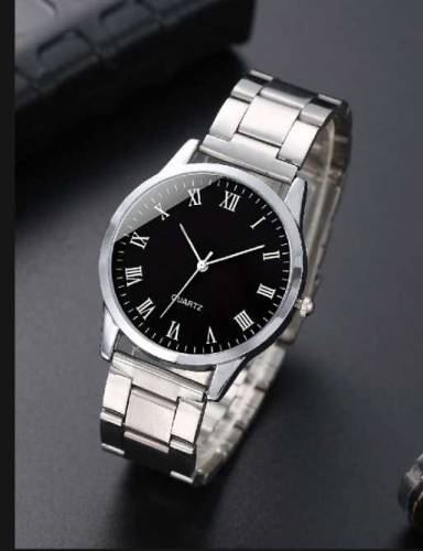 2pcs Classic Simple Quartz Watches Stainless Steel Watch Couple Watch