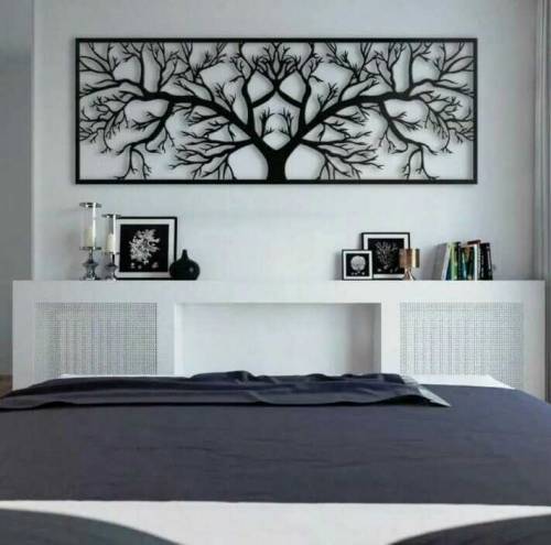 Wooden Tree Wall Hanging - Pack of 4.