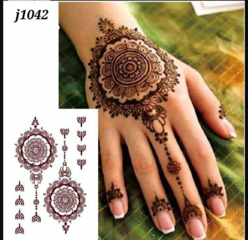 mehndi sticker self adhesive available