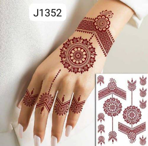 mehndi sticker self adhesive available