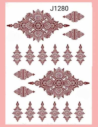 mehndi sticker self adhesive available
