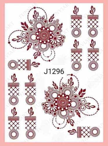 mehndi sticker self adhesive available