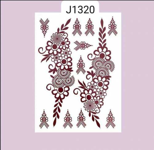 mehndi sticker self adhesive available