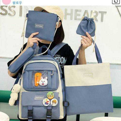 Kid's school Bag,pack of4/canvas set/Nylon/casual backpack