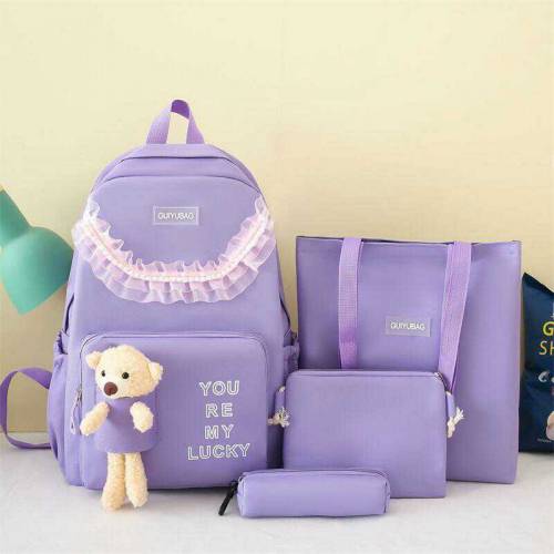 Kid's school Bag,pack of4/canvas set/Nylon/casual backpack
