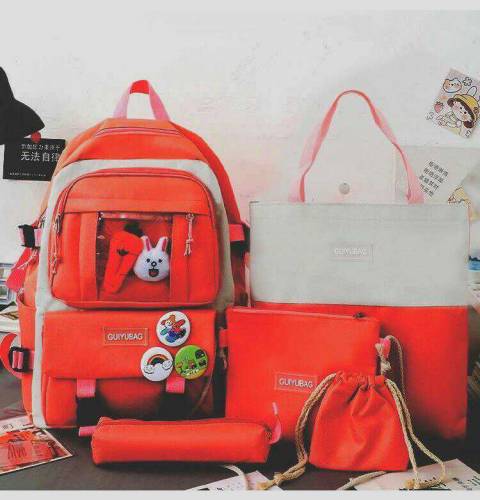 Kid's school Bag,pack of4/canvas set/Nylon/casual backpack