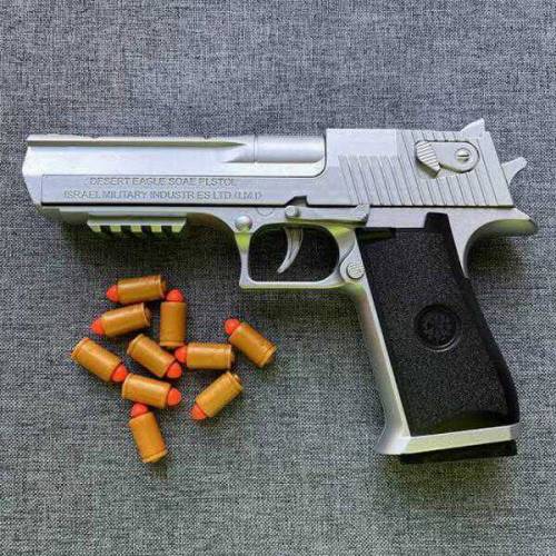 Desert Eagle Air Gun with Nerf Bullets,,Watsapp No 03441921570