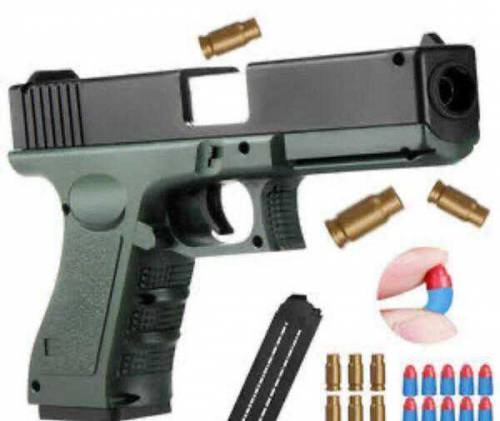 Desert Eagle Air Gun with Nerf Bullets,,Watsapp No 03441921570
