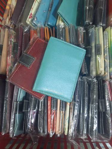 Leather pocket wallet and bag