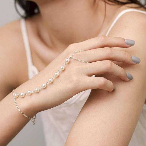 Silver Pearl Bracelet 
